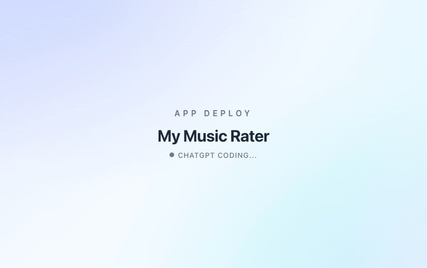AppDeploy widget demo